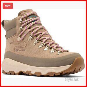 Waterproof Hiking Boots, Ankle Height, Leather Upper, All-Terrain Traction